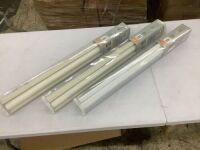 Lot of (3) Persilux Cordless Zebra Blinds, 1 White 30" x 64", 2 Cream 31" x 72"&nbsp;