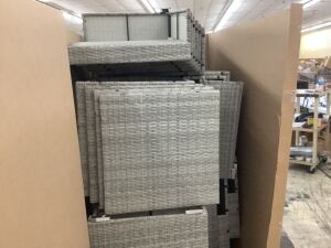 Pallet of BCP Wicker Sectional Pieces