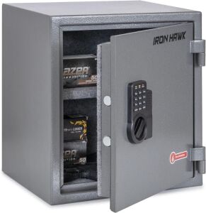 Iron Hawk 1.6 Cuft Fire Proof Home Safe with Digital Keypad 