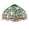 Werfactory Tiffany Lamp Shade 12 Inch Sea Blue Stained Glass Dragonfly Lampshade Replacement