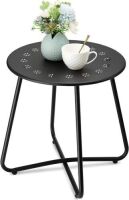 Danpinera Small Outdoor Side Table&nbsp;with Flower Cut Outs