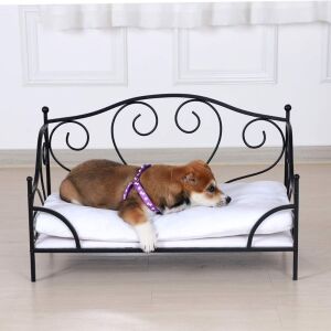 BabyLand Pet Bed Sofa with Iron Frame, Detachable Cushion