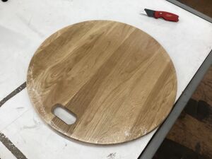 19" Wood Serving Board with Handle 