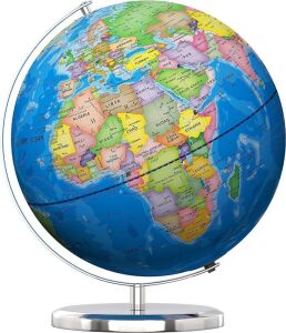 Waldauge 13" Illuminated World Globe with Stand