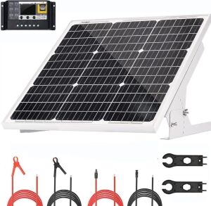 YAARZAR 50 Watt 12V Solar Panel Kit 