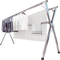 JAUREE 79 Inches Stainless Steel Clothes Drying Rack with 20 Windproof Hooks&nbsp;