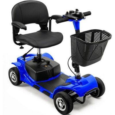 4 Wheel Electric Mobility Scooter with Lights & Basket  