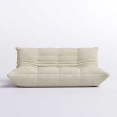 Armless 3-Seat Togo Bean Bag Sofa 