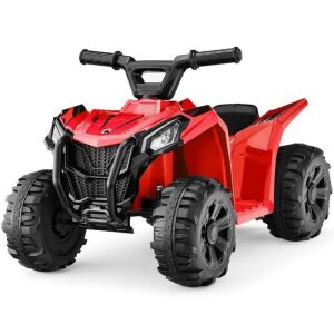 6V Kids Ride-On 4-Wheeler Quad ATV Car w/ 1.8mph Max Speed, Treaded Tires 