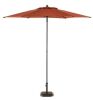 StyleWell 7.5 ft. Steel Market Outdoor Patio Umbrella in Chili Red