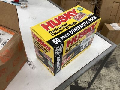 Husky 42 Gal. Heavy-Duty Contractor Clean-Up Bags with 10% PCR, 50 ct