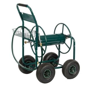 4 Wheel Garden Hose Reel Cart 