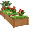 Wooden Raised Garden Bed Planter for Garden, Lawn, Yard - 8x2ft 