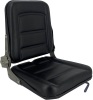 TABODD Universal Forklift Seat for Garden Lawn Mower, Komatsu Style Folding Seat Suspension Seat with Adjustable Backrest Slidable Track for Mini Digger Forklift Excavator & Skid Loader, Black