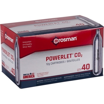 Crosman Powerlet CO2 Cartridges 40 pk