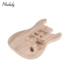 Muslady ST01-TM Guitar Body Unfinished Handcrafted Candlenut Wood Electric Guitar Body Guitar Barrel Replacement Parts