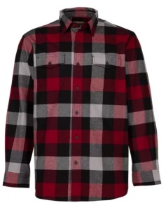 RedHead Bear Creek Red/Black Buffalo Plaid Flannel Long-Sleeve Shirt, Mens XLT - E-Commerce Return, Appears New