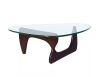 Dark Triangle Glass Top Coffee Table