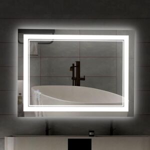 CFYLO 24" x 32" LED Bathroom Mirror, Anti-Fog Dimmable