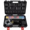 VEVOR Hydra-Krimp 71500 Manual AC Hose Hydraulic Hose Crimping Tool with 7 Die Set, for Barbed and Beaded Hose Fittings