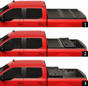 JDMSPEED Hard Folding Tonneau Cover 5.8 FT Replacement for Chevy Silverado GMC Sierra 14-18 