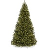 Pre-Lit Artificial Spruce Christmas Tree w/ Foldable Metal Base  7.5ft
