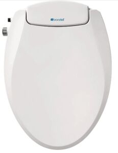 Brondell Ecoseat Non-Electric Elongated White Bidet Seat with Adjustable Pressure