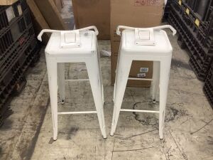 Alunaune 30" Metal Bar Stools, Set of 2 