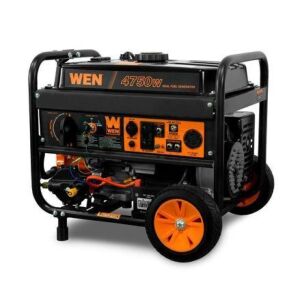 WEN DF475T 4,750/3,800-Watt 120-Volt/240-Volt Dual Fuel Gasoline and Propane Powered Electric Start Portable Generator w/ Wheel Kit - Has Compression, Never Had Gas/Oil in it 