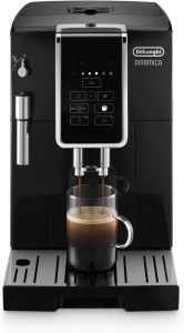 De'Longhi Dinamica Espresso Machine, Black - Automatic Bean-to-Cup Brewing, Built-In Steel Burr Grinder & Manual Frother - One-Touch Hot & Iced Coffee - Easy Cleanup 9.3"D x 16.9"W x 13.7"H 