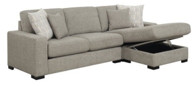 rsf storage chaise w/4 accent pillows (Chaise Only Not Full Sectional)