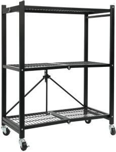 YOUNIS 3 Tier Multi-Functional Storage Shelving on Wheels - Appears New 