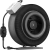 VIVOSUN Z8 8 Inch Inline Duct Fan, 740 CFM Ventilation Fan with Variable Speed Controller for Grow Tent, Indoor Garden Ventilation, Black