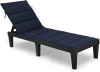 Maphissus Navy Blue Outdoor Chaise Lounge Cushion,Water-Resistant Adjustable Pool Lounge Chair Cushion,80"X26"X2" Patio Reclining Sun Lounger