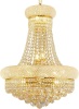 chandiry 12 Lights Gold Finish Empire Crystal Chandelier Lighting for Dining Room Living Room Foyer Hallway Bedroom Entryway (Dia 22'')