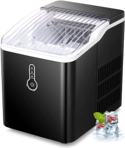 R.W.FLAME COUNTERTOP ICE MAKER MACHINE, 9 CUBES READY IN 8 MINUTES