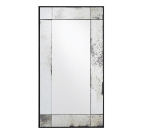 Tribeca Antiqued Glass Wall Mirror 16" x 30"