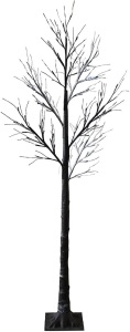 Jaymark PreLit 7' Snowy Effect Artifical Tree, Warm White LEDs - Appears New 