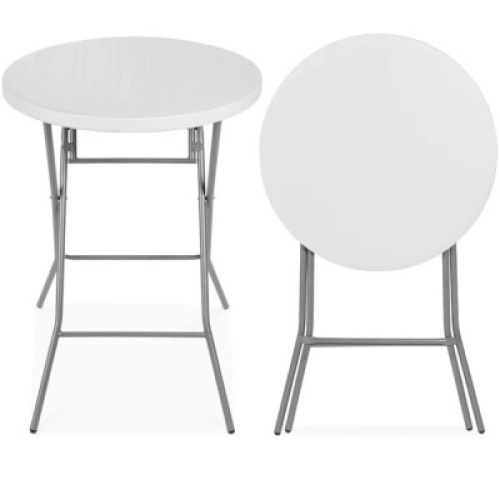 Bar Height Folding Table Indoor Outdoor Accessory w/ Thick Table Top - 32in&nbsp;
