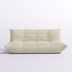 3-Seat Armless Bean Bag Chair Sofa - Needs Cleaned on One Side 