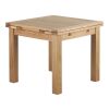 Natural Solid Oak 3' x 3' Extendable Dining Table