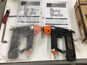 Lot of (2) WEN 61721 18-Gauge 3/8-Inch to 2-Inch Pneumatic Brad Nailer - Open Box, Uninspected