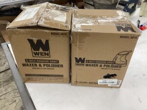 Lot of (2) WEN 6010 6-inch Random Orbit Waxer / Polisher - Open Box, Uninspected