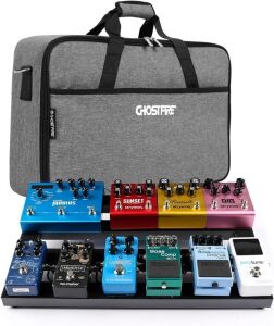 Ghost Fire Guitar Pedal Board with Carry Bag, 19.8" x 11.5" 