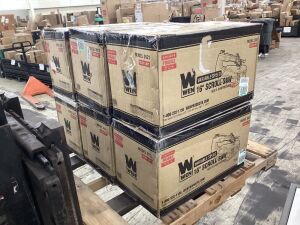 Lot of (6) WEN 3921 16-inch Two-Direction Variable Speed Scroll Saw - Open Box, Uninspected