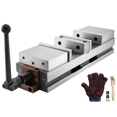 VEVOR 6 inch CNC Double Vise Milling Drilling Machine 11.10 inch Max Jaw Opening