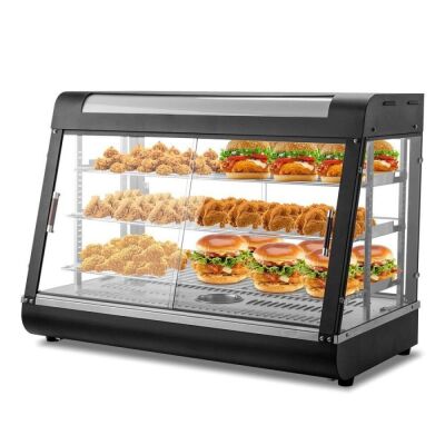 ROVSUN 3-Tier 35 Inch Commercial Food Warmer Display - Appears Complete