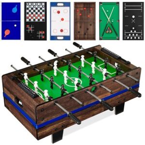 11-in-1 Combo Game Set w/ Ping Pong, Foosball, Air Hockey, 5 Storage Bags 