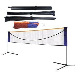 Portable 20ft Badminton Net Set Adjustable Height & Width