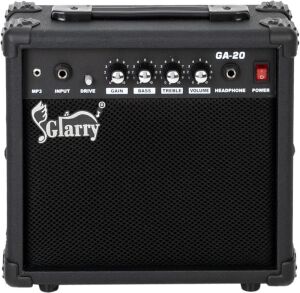 GLARRY Portable Electric Guitar Tube Amp with Headphone MP3 Input, 20W 